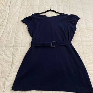 NY&Co navy belted dress, XL